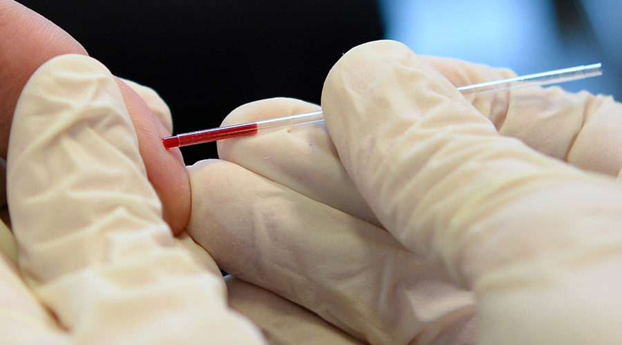 Click to enlarge Blood test