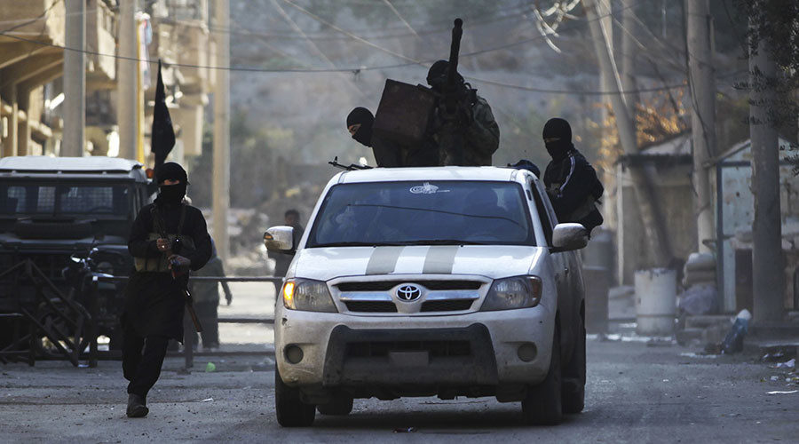 Members of the Islamist Syrian rebel group Jabhat al-Nusra