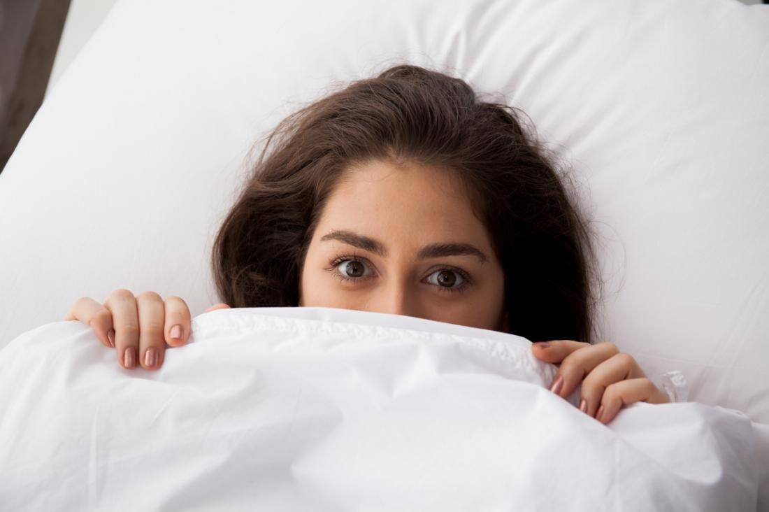 Woman in bed