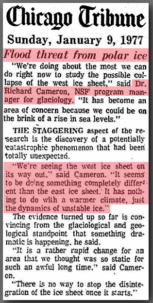 Flood Threat from Polar Ice