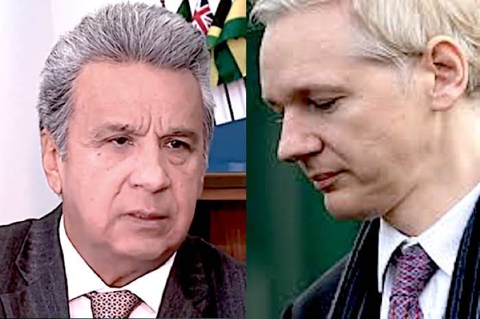 Click to enlarge Moreno/Assange