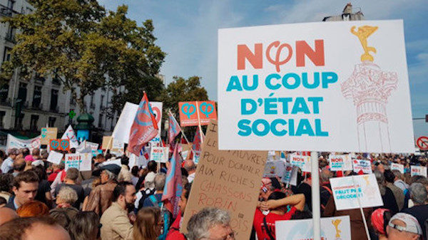 Demonstrators france