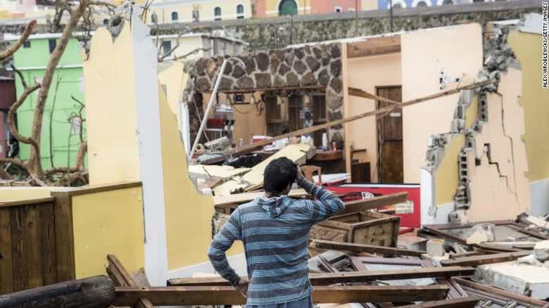 Click to enlarge Hurricane Maria damage in Puerto Rico
