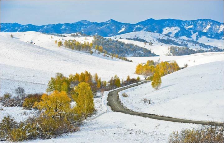 The cold blast is in contrast to last year when the first snow in western Siberia came only in the first week of October.
