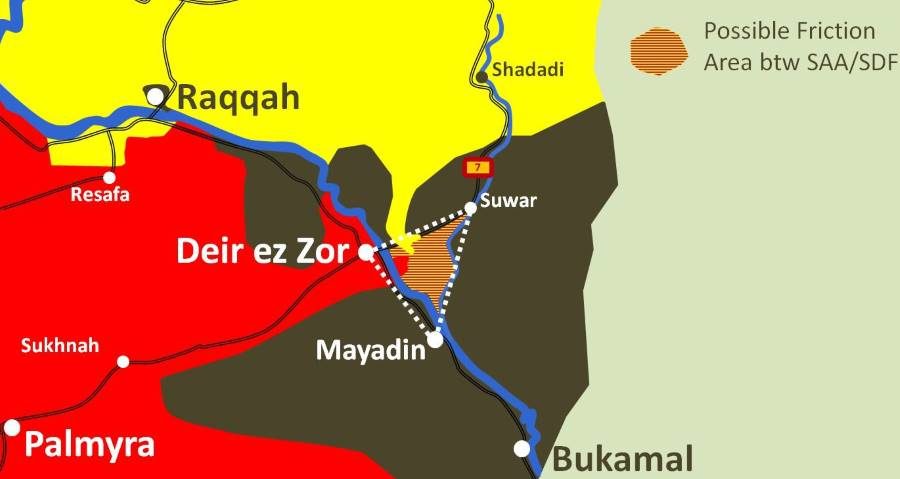 east syria conflict zones