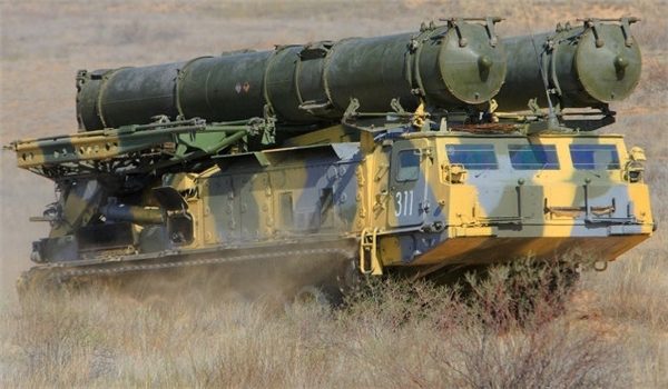 An advanced model of a Russia-made medium-range surface-to-air missile system