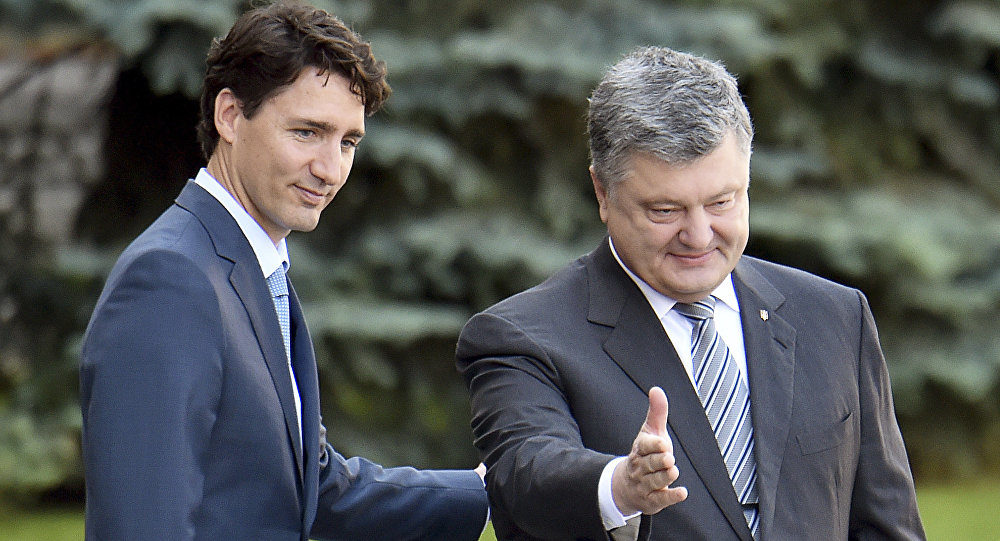 trudeau poroshenko