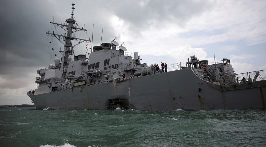 Click to enlarge The U.S. Navy guided-missile destroyer USS John S. McCain