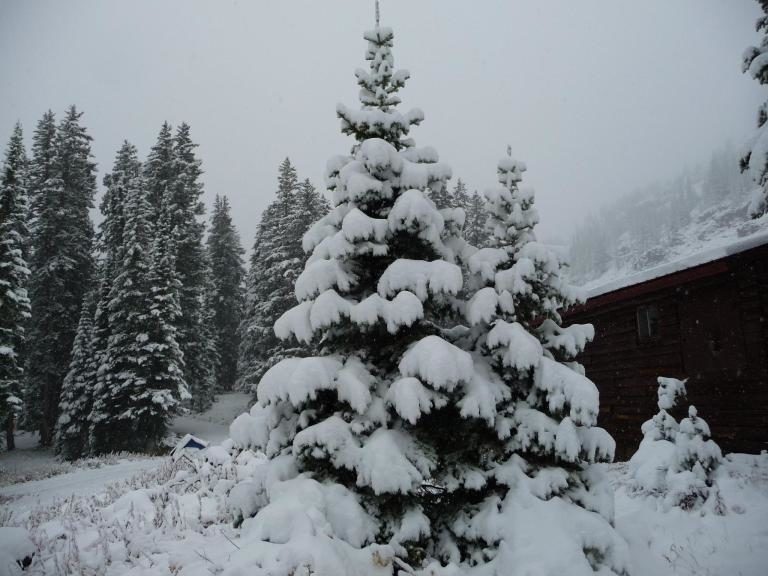 The Grand Mesa Lodge reported 11 inches of snow over the weekend.