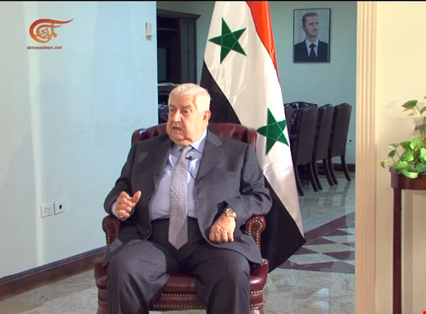 Syrian Foreign Minister Walid Mouallem