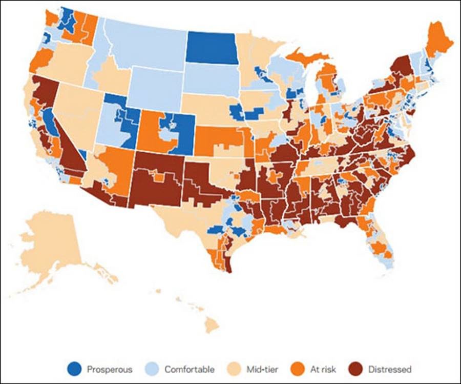 economic distress congressional districts