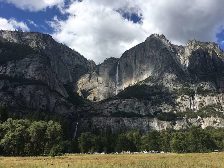 Yosemite Falls got extra pizzazz in September after rain and snowfall fed into Yosemite Creek.
