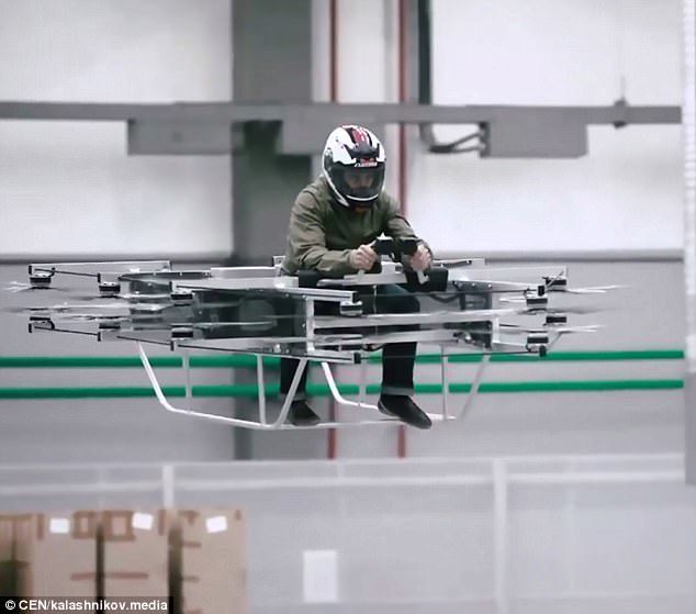 kalashnikov flying motobike