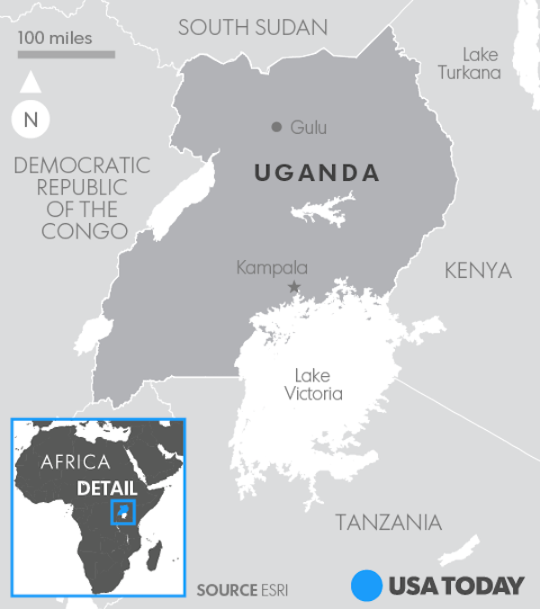 Click to enlarge map Uganda