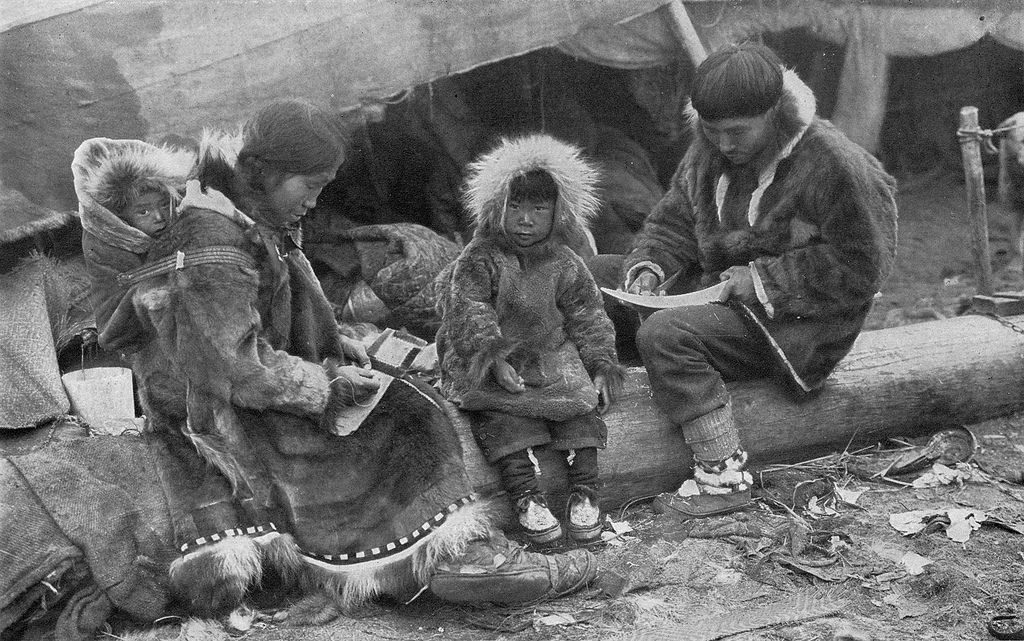 Click to enlarge Inuit family
