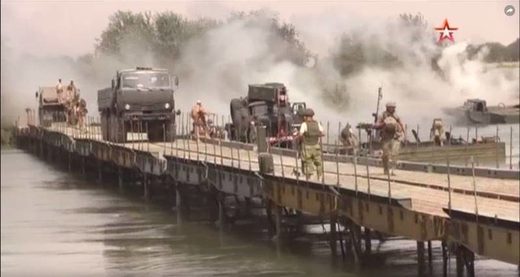 Russian bridge Euphrates Deir Ezzor