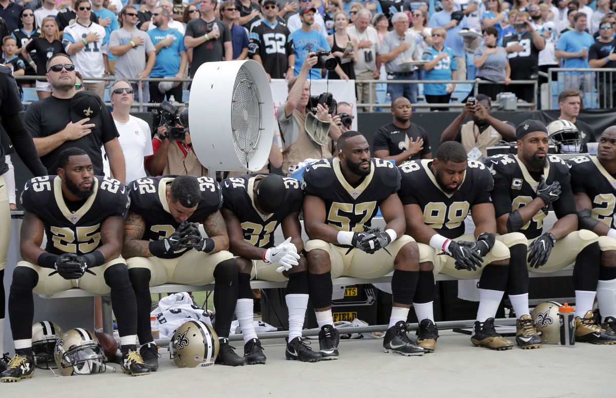 saints protest anthem
