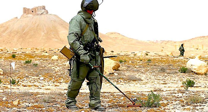 Click to enlarge Syrian mine fields