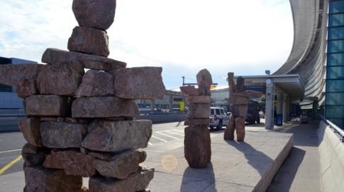 Inuksuks at Toronto's Airport