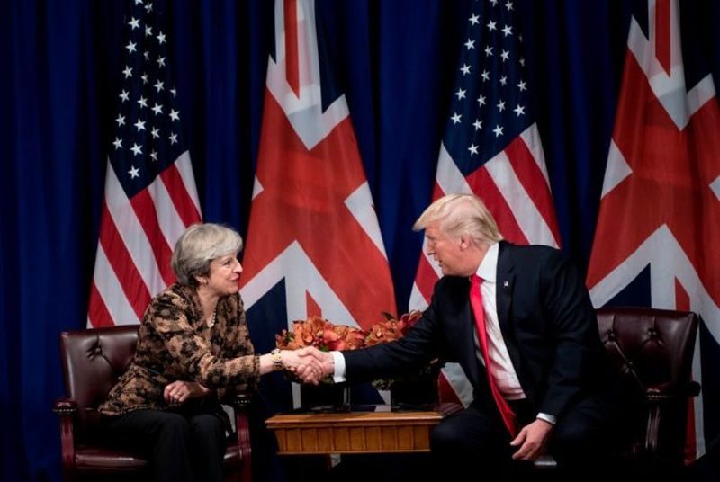 Theresa May Donald Trump