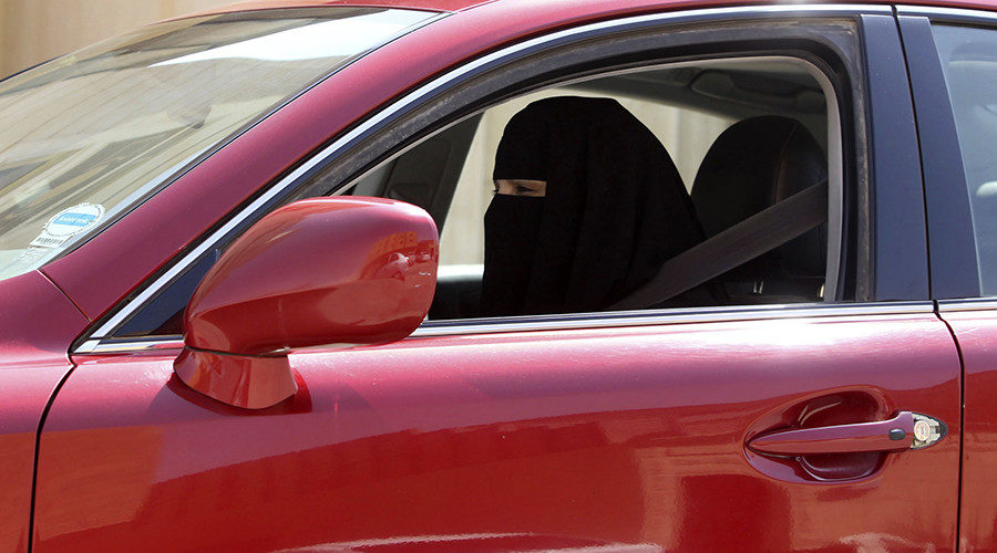 muslim woman driving