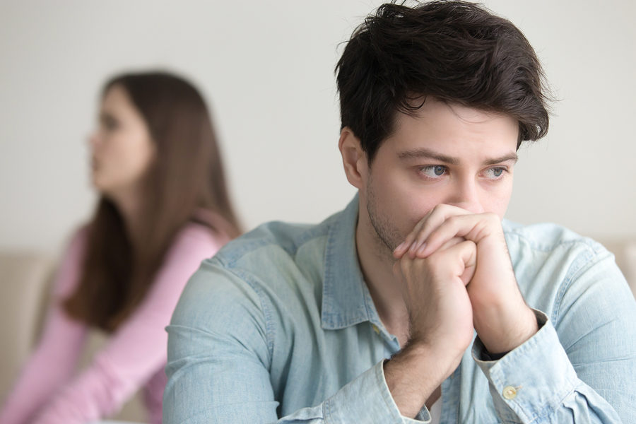 distressed couple