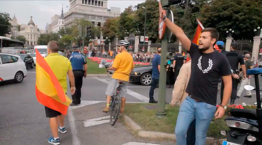 Spanish nationalist Catalan protest