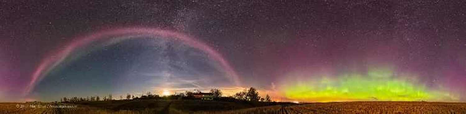 'Steve' purple arc over Alberta