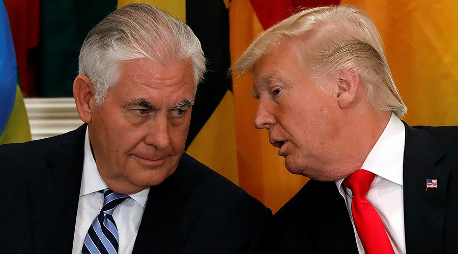 Rex Tillerson and Donald Trump