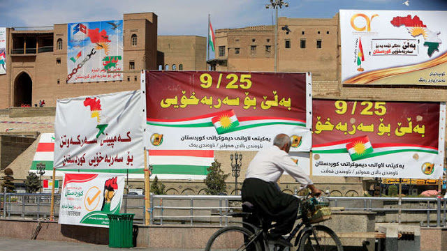 Kurd referendum posters