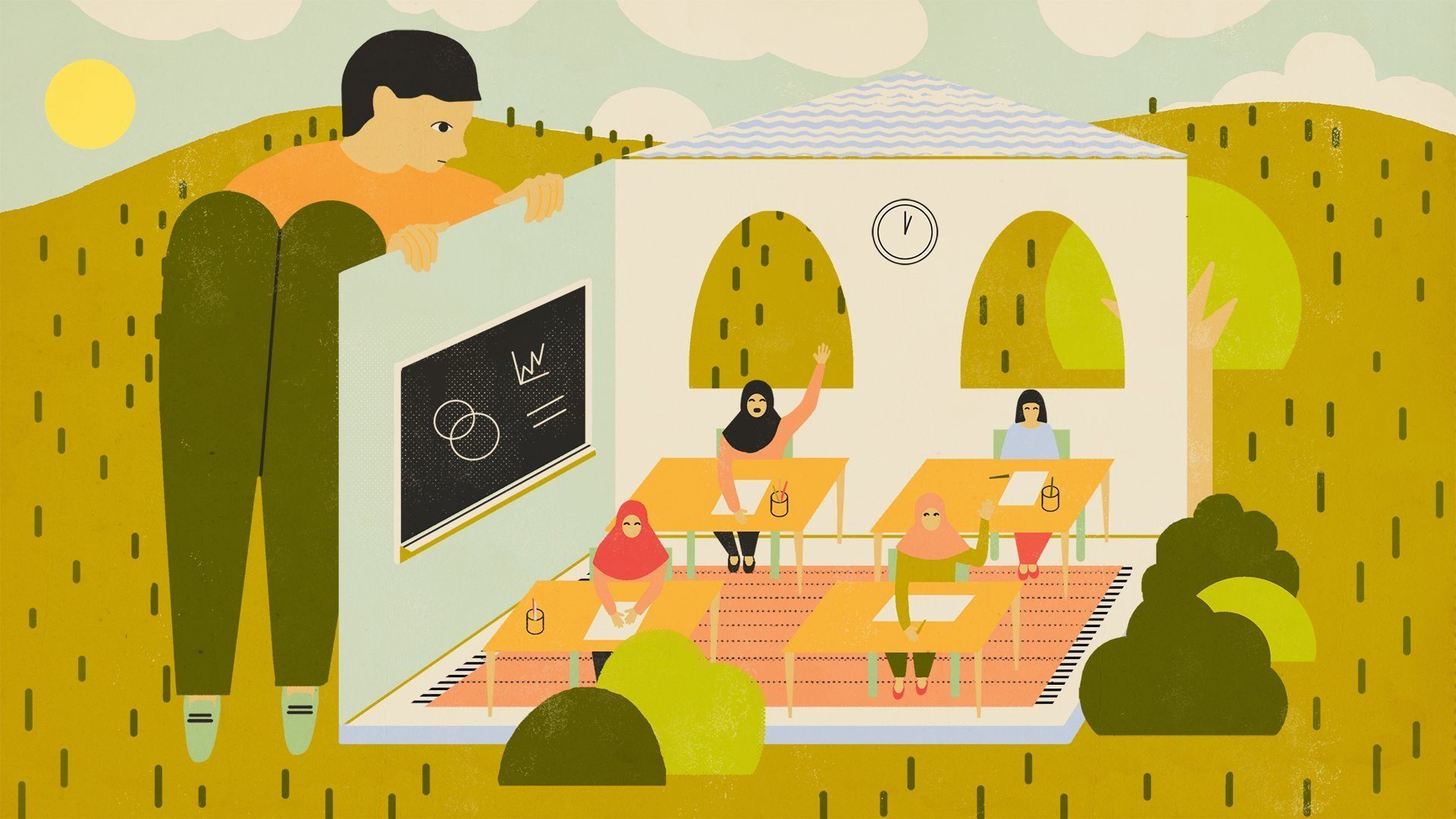 boys girls education middle east