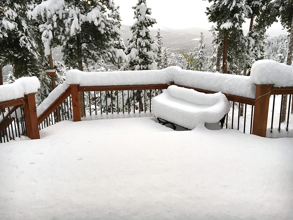 Snow in Breckenridge on Oct. 2