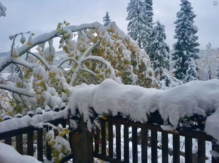 Heavy snow in Winter Park.