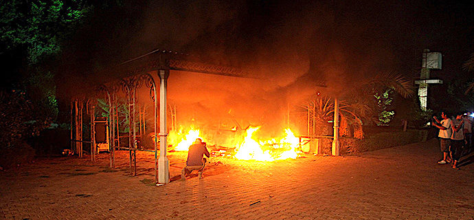 Benghazi fire