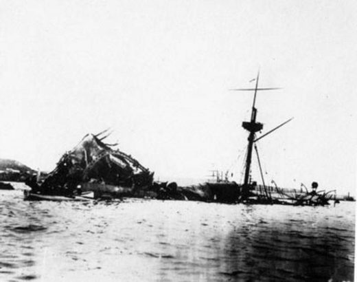 Click to enlarge USS Maine explosion false flag