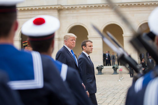 Click to enlarge Trump Macron