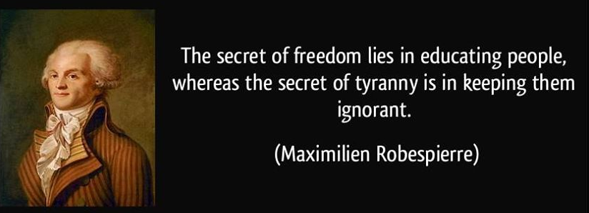 Robespierre freedom tyranny quote