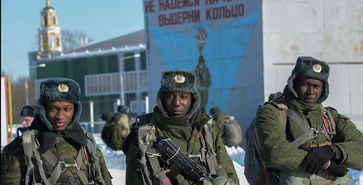 black Russian soldiers