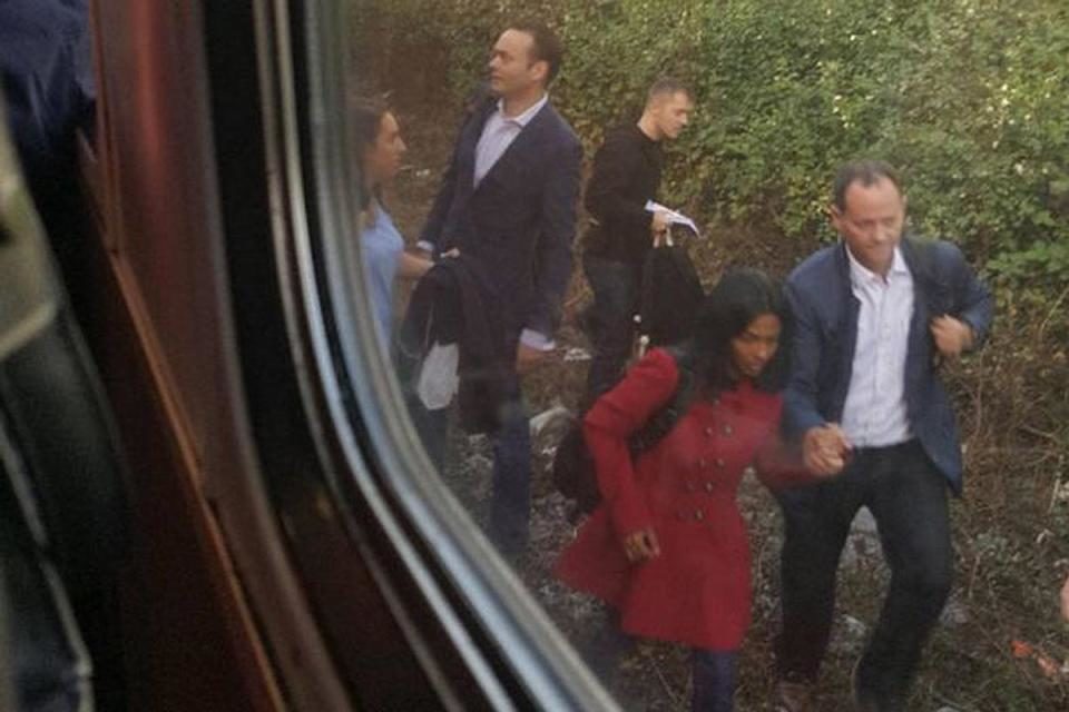 escaping passengers