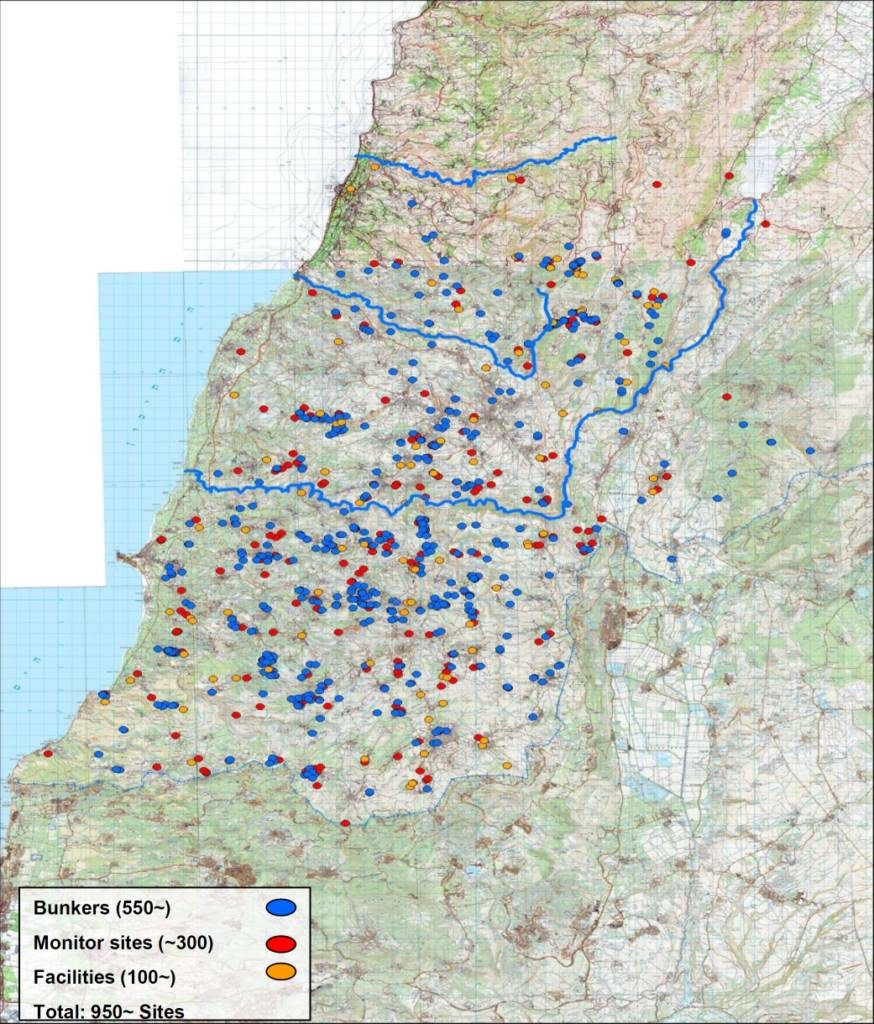 Click to enlarge Hezbollah fortifications lebanon