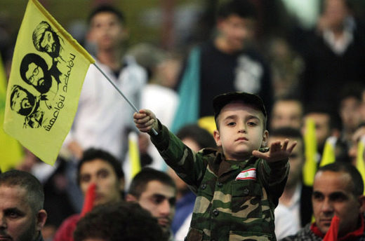 Click to enlarge child hezbollah rally