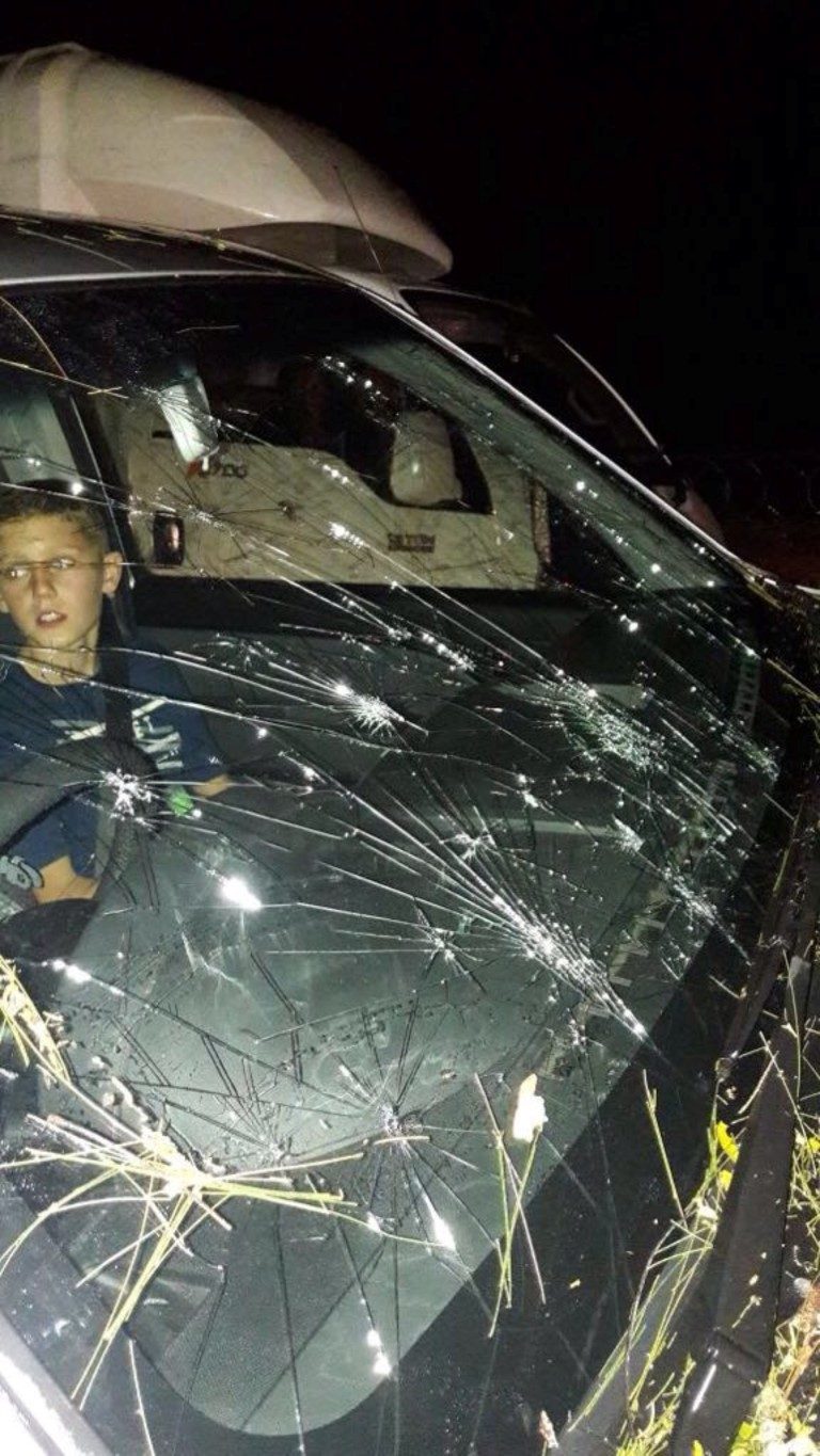 Click to enlarge Serious damage to a car.