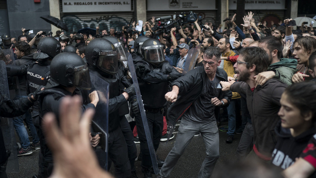 catalan referendum violence