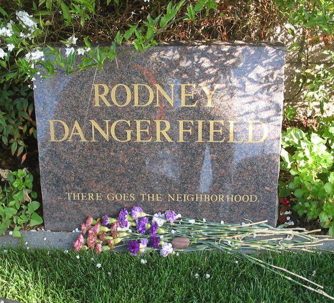 Click to enlarge headstone, rodney dangerfield