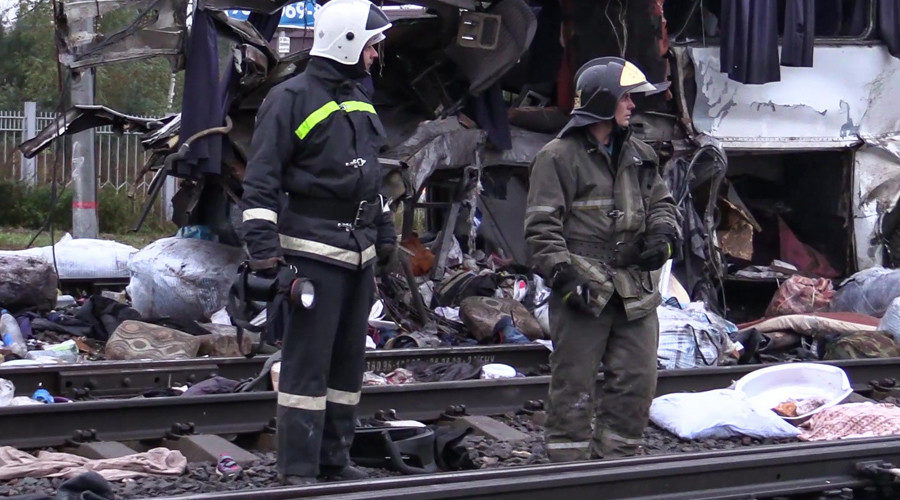 russia bus train collision