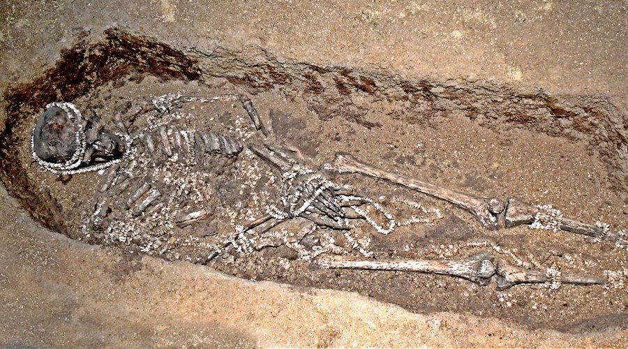 Click to enlarge prehistoric human remains