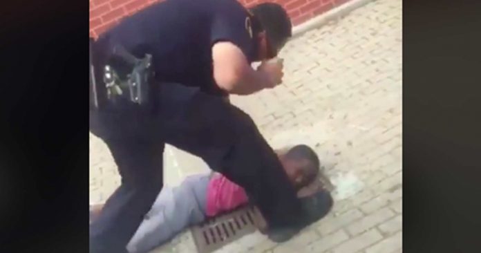 cop assaults kid