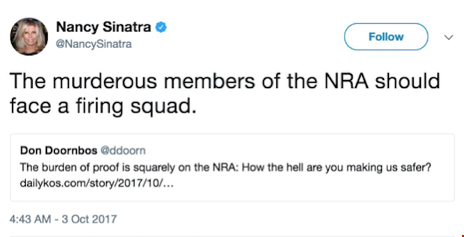 nancy sinatra gun control