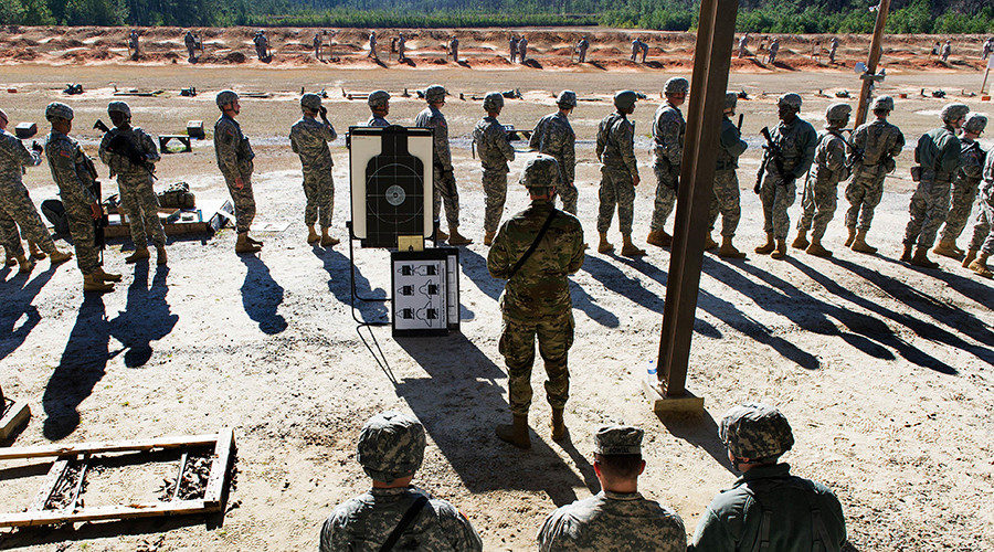 US soldier training