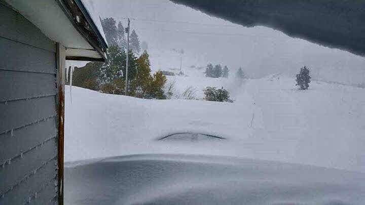 This was taken in Rocky Boy, Montana! 30' of snow with 8' drifts in some places!!